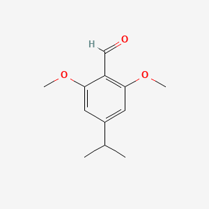 molecular formula C12H16O3 B14404445 2,6-Dimethoxy-4-(propan-2-yl)benzaldehyde CAS No. 88153-34-8