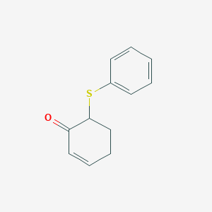 molecular formula C12H12OS B14404460 6-(Phenylsulfanyl)cyclohex-2-en-1-one CAS No. 88354-73-8