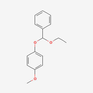 molecular formula C16H18O3 B14404461 1-[Ethoxy(phenyl)methoxy]-4-methoxybenzene CAS No. 85013-48-5