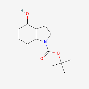 molecular formula C13H23NO3 B1440451 叔丁基 4-羟基八氢-1H-吲哚-1-羧酸酯 CAS No. 543910-49-2
