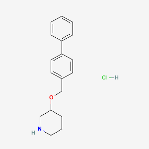 3-([1,1'-Biphenyl]-4-ylmethoxy)piperidine hydrochloride