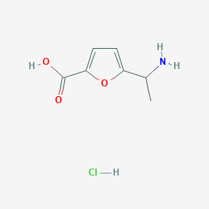 5-(1-Amino-ethyl)-furan-2-carboxylic acid hydrochloride