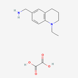 (1-Ethyl-1,2,3,4-tetrahydroquinolin-6-yl)methanamine oxalate