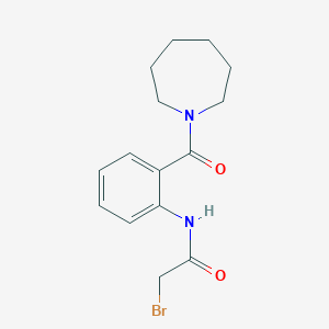 molecular formula C15H19BrN2O2 B1440464 N-[2-(1-Azepanylcarbonyl)phenyl]-2-bromoacetamide CAS No. 1138445-83-6