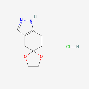 2',4',6',7'-Tetrahydrospiro[1,3-dioxolane-2,5'-indazole] hydrochloride