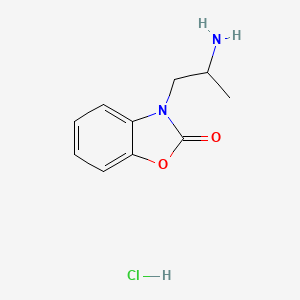 molecular formula C10H13ClN2O2 B1440466 3-(2-Amino-propyl)-3H-benzooxazol-2-one hydrochloride CAS No. 1185302-96-8