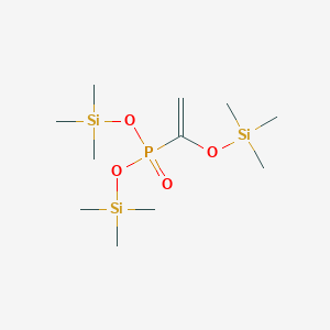 molecular formula C11H29O4PSi3 B14404668 Bis(trimethylsilyl) {1-[(trimethylsilyl)oxy]ethenyl}phosphonate CAS No. 84838-65-3
