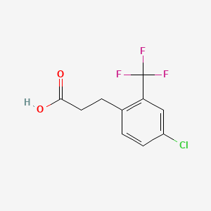 molecular formula C10H8ClF3O2 B1440467 3-[4-Chloro-2-(trifluoromethyl)phenyl]propionic acid CAS No. 916420-46-7