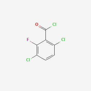 molecular formula C7H2Cl3FO B1440468 3,6-Dichloro-2-fluorobenzoyl chloride CAS No. 916420-63-8