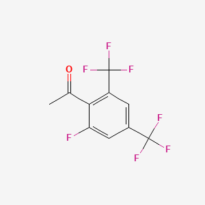 molecular formula C10H5F7O B1440469 2'-氟-4',6'-双(三氟甲基)苯乙酮 CAS No. 1017778-58-3