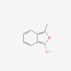 molecular formula C9H7LiO B14404695 lithium;3-methyl-1H-2-benzofuran-1-ide CAS No. 88000-91-3