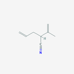 molecular formula C8H11N B14404712 2-(Prop-1-en-2-yl)pent-4-enenitrile CAS No. 88226-92-0