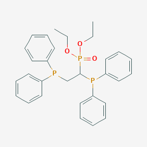 molecular formula C30H33O3P3 B14404713 Diethyl [1,2-bis(diphenylphosphanyl)ethyl]phosphonate CAS No. 87213-54-5