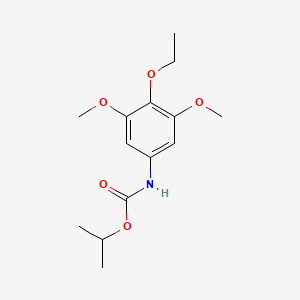 molecular formula C14H21NO5 B14404717 Propan-2-yl (4-ethoxy-3,5-dimethoxyphenyl)carbamate CAS No. 84972-12-3