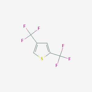 molecular formula C6H2F6S B14404725 2,4-Bis(trifluoromethyl)thiophene CAS No. 87721-34-4