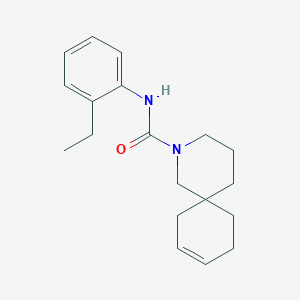 molecular formula C19H26N2O B14404748 N-(2-Ethylphenyl)-2-azaspiro[5.5]undec-8-ene-2-carboxamide CAS No. 85675-20-3
