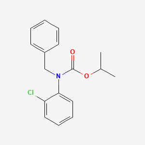 molecular formula C17H18ClNO2 B14404754 Propan-2-yl benzyl(2-chlorophenyl)carbamate CAS No. 88343-34-4