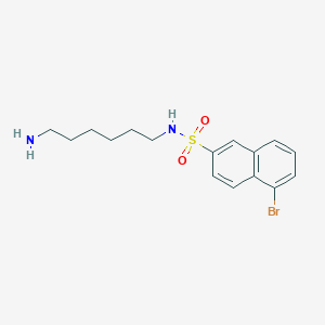 molecular formula C16H21BrN2O2S B14404761 N-(6-Aminohexyl)-5-bromonaphthalene-2-sulfonamide CAS No. 85353-17-9