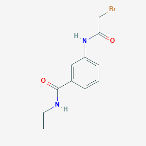 molecular formula C11H13BrN2O2 B1440482 3-[(2-Bromoacetyl)amino]-N-ethylbenzamide CAS No. 1138443-05-6