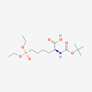 molecular formula C15H30NO7P B1440486 Boc-L-2-amino-6-(O,O'-diethyl-phosphono)hexanoicacid CAS No. 1217810-32-6