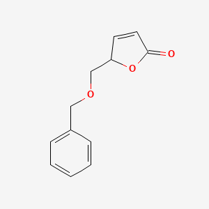molecular formula C12H12O3 B14404873 2(5H)-Furanone, 5-[(phenylmethoxy)methyl]- CAS No. 85339-36-2
