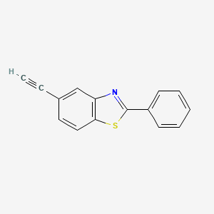 molecular formula C15H9NS B14404892 5-Ethynyl-2-phenyl-1,3-benzothiazole CAS No. 84043-03-8