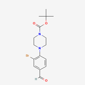 Tert-butyl 4-(2-bromo-4-formylphenyl)piperazine-1-carboxylate