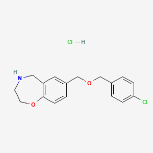 7-{[(4-Chlorobenzyl)oxy]methyl}-2,3,4,5-tetrahydro-1,4-benzoxazepine hydrochloride