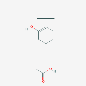 molecular formula C12H22O3 B14404915 Acetic acid;2-tert-butylcyclohexen-1-ol CAS No. 87296-08-0