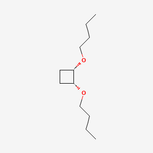 molecular formula C12H24O2 B14404918 (1R,2S)-1,2-Dibutoxycyclobutane CAS No. 88112-22-5