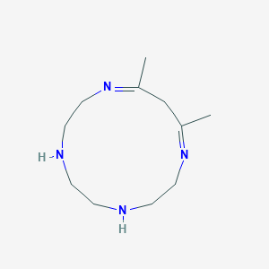 molecular formula C11H22N4 B14404927 2,4-Dimethyl-1,5,8,11-tetraazacyclotrideca-1,4-diene CAS No. 86714-39-8