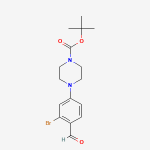 Tert-butyl 4-(3-bromo-4-formylphenyl)piperazine-1-carboxylate