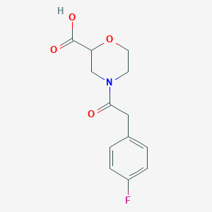 4-[2-(4-Fluoro-phenyl)-acetyl]-morpholine-2-carboxylic acid