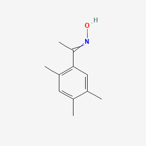 molecular formula C11H15NO B14404978 N-[1-(2,4,5-Trimethylphenyl)ethylidene]hydroxylamine CAS No. 87558-98-3