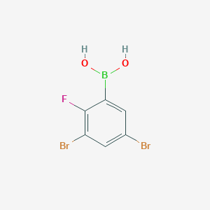 (3,5-Dibromo-2-fluorophenyl)boronic acid