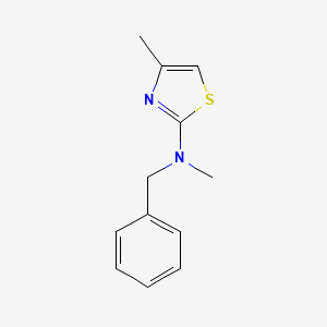 molecular formula C12H14N2S B14405137 N-Benzyl-N,4-dimethyl-1,3-thiazol-2-amine CAS No. 85656-41-3