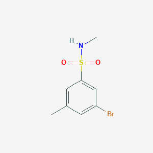 molecular formula C8H10BrNO2S B1440514 3-Bromo-N,5-dimethylbenzenesulfonamide CAS No. 1020252-91-8