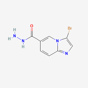 molecular formula C8H7BrN4O B1440517 3-Bromoimidazo[1,2-a]pyridine-6-carbohydrazide CAS No. 1215799-36-2