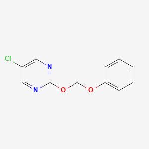 molecular formula C11H9ClN2O2 B14405196 Pyrimidine, 5-chloro-2-(phenoxymethoxy)- CAS No. 83767-97-9