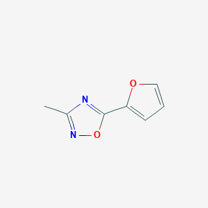 molecular formula C7H6N2O2 B1440526 5-(Furan-2-yl)-3-methyl-1,2,4-oxadiazole CAS No. 1283108-42-8