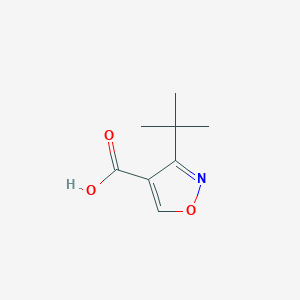 molecular formula C8H11NO3 B1440529 3-Tert-butyl-isoxazole-4-carboxylic acid CAS No. 1217047-14-7
