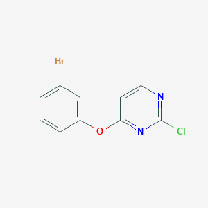 molecular formula C10H6BrClN2O B1440530 4-(3-Bromophenoxy)-2-chloropyrimidine CAS No. 956039-62-6