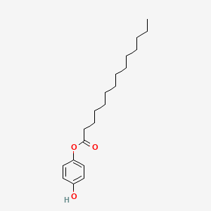 molecular formula C20H32O3 B14405303 4-Hydroxyphenyl tetradecanoate CAS No. 83791-07-5