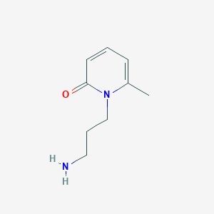 B1440531 1-(3-Aminopropyl)-6-methylhydropyridin-2-one CAS No. 1176063-22-1