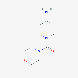 molecular formula C10H19N3O2 B1440532 1-(Morpholin-4-ylcarbonyl)piperidin-4-amine CAS No. 412356-46-8