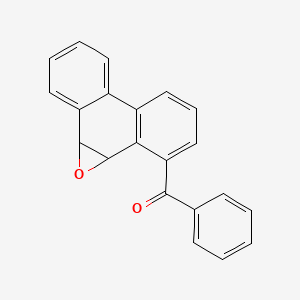 molecular formula C21H14O2 B14405320 1a,9b-Dihydrophenanthro(9,10-b)oxiren-2-yl(phenyl)methanone CAS No. 86568-52-7