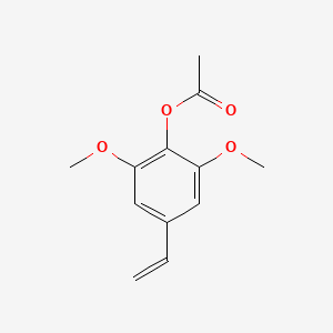 molecular formula C12H14O4 B1440536 4-Acetoxy-3,5-dimethoxystyrene CAS No. 46501-14-8