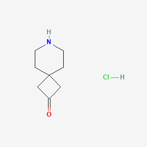 molecular formula C8H14ClNO B1440537 7-氮杂螺[3.5]壬烷-2-酮盐酸盐 CAS No. 1392211-51-6
