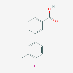 molecular formula C14H11FO2 B1440538 3-(4-Fluoro-3-methylphenyl)benzoic acid CAS No. 885964-26-1