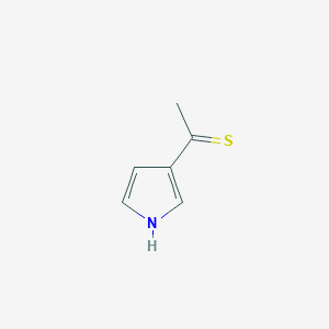 molecular formula C6H7NS B144054 1-(1H-Pyrrole-3-yl)ethanethione CAS No. 134161-62-9